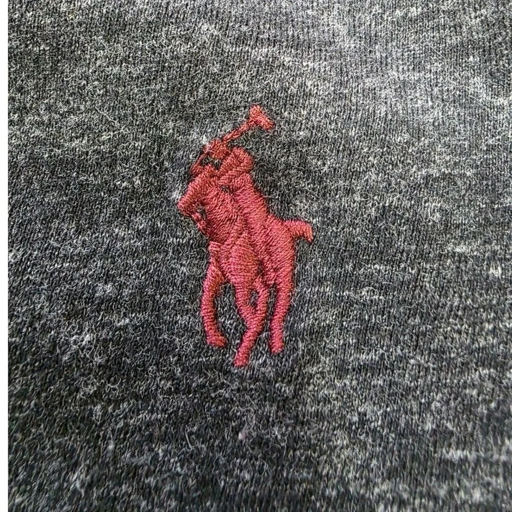Polo Ralph Lauren‎ Mens Medium Classic Long Sleeve T-Shirt Gray Heather Cotton